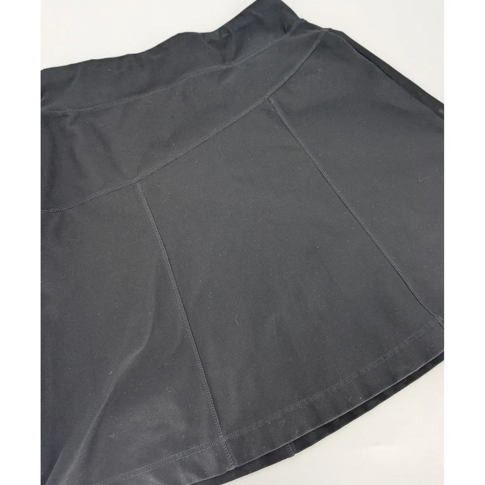 L.L.Bean Skirt Women Small Black Athletic Activewear Stretch Gorpcore Minimalist